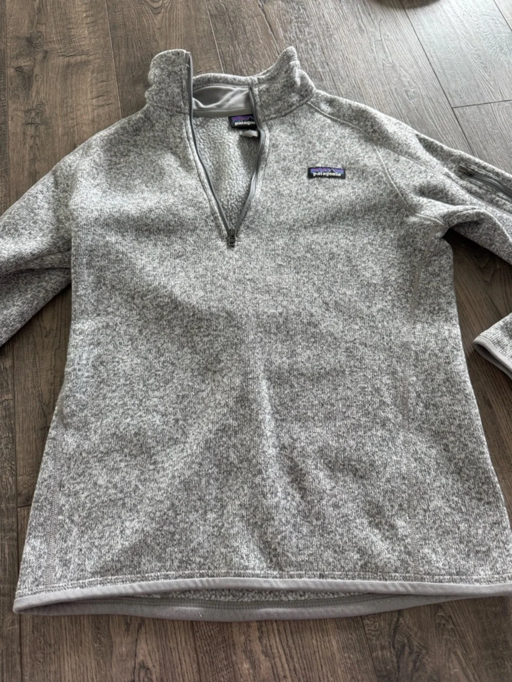 Patagonia Heather Gray Quarter-Zip Fleece Pullover - Picture 5 of 5